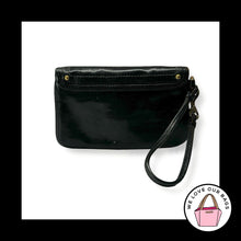 Load image into Gallery viewer, COACH LEGACY GIGI 65th Anniversary Turnlock Black Leather Stripe Wristlet Wallet
