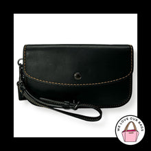 Load image into Gallery viewer, NEW NWT COACH 1941 Glovetanned Black Leather Wristlet Wallet Snap Clutch 58818
