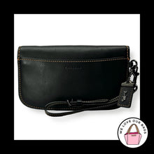Load image into Gallery viewer, NEW NWT COACH 1941 Glovetanned Black Leather Wristlet Wallet Snap Clutch 58818
