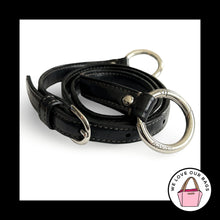Load image into Gallery viewer, COACH BAG STRAP Black Smooth Leather Replacement Purse Shoulder Nickel
