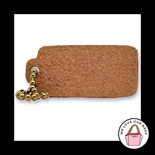 Load image into Gallery viewer, Rare COACH VINTAGE LEATHERWARE British Tan Brown Hang Tag Bag Charm Keychain Fob
