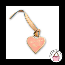 Load image into Gallery viewer, VINTAGE Y2K DOONEY &amp; BOURKE Pink Heart Leather Bag Charm Hang Tag Keychain Fob
