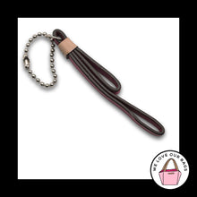 Load image into Gallery viewer, COACH TASSEL Double Loop Hang Tag Bag Charm Keychain Fob Pink Leather 4.5"
