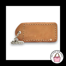 Load image into Gallery viewer, COACH Y2K VINTAGE Hang Tag Bag 2" Charm Keychain Fob Pink Leather Nickel Medium
