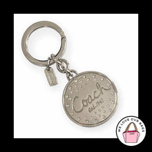 Load image into Gallery viewer, New COACH Pave Crystal Golf Ball Silver Nickel Fob Bag Charm Keychain Hang Tag
