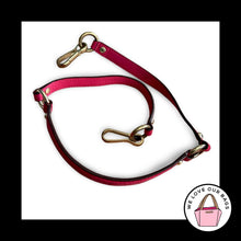 Load image into Gallery viewer, COACH BAG STRAP Red Leather Gold Brass Replacement Purse Shoulder
