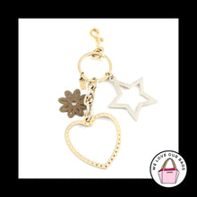 Load image into Gallery viewer, Rare 7&quot; XL COACH Heart Star Flower Daisy Crystal Fob Bag Charm Keychain Hang Tag
