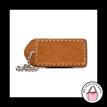 Load image into Gallery viewer, 2&quot; Y2K VINTAGE COACH Pink Saddle Leather Nickel Fob Bag Charm Keychain Hang Tag
