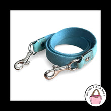 Load image into Gallery viewer, COACH BAG STRAP Blue Webbing Patent Leather Replacement Purse Crossbody Shoulder
