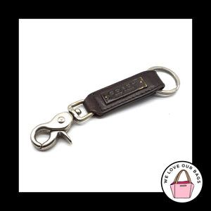 VINTAGE COACH NEO Glovetanned Leather Trigger Snap Fob Bag Charm Keychain 6299