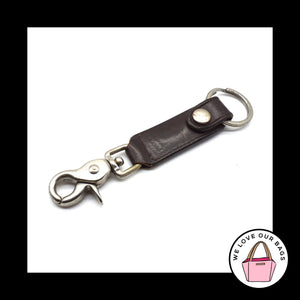 VINTAGE COACH NEO Glovetanned Leather Trigger Snap Fob Bag Charm Keychain 6299