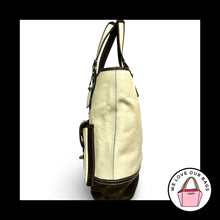 Load image into Gallery viewer, Rare $658 COACH GIGI 65th Anniversary Leather Spectator Tote Legacy Stripe 11569
