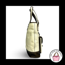 Load image into Gallery viewer, Rare $658 COACH GIGI 65th Anniversary Leather Spectator Tote Legacy Stripe 11569

