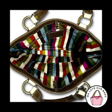 Load image into Gallery viewer, Rare $658 COACH GIGI 65th Anniversary Leather Spectator Tote Legacy Stripe 11569
