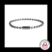Load image into Gallery viewer, New COACH 5" Embossed BALL CHAIN 2.4mm Silver Nickel Metal Bag Hang Tag Charm
