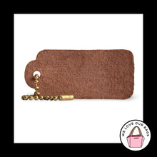 Load image into Gallery viewer, New COACH VINTAGE Brown Glovetanned Leather Fob Bag Charm Keychain Hang Tag
