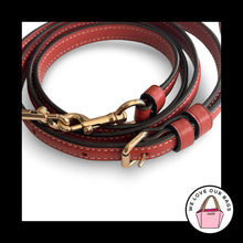 Load image into Gallery viewer, New COACH BAG STRAP Rust Brown Leather Gold Replacement Purse Crossbody Shoulder
