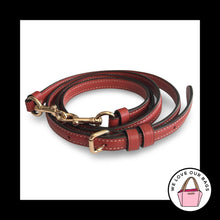 Load image into Gallery viewer, New COACH BAG STRAP Rust Brown Leather Gold Replacement Purse Crossbody Shoulder
