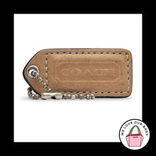 Load image into Gallery viewer, COACH Y2K VINTAGE Hang Tag 2" Camel Tan Brown Leather Bag Charm Keychain Fob
