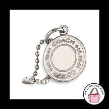 Load image into Gallery viewer, Y2K COACH 65th Anniversary Hang Tag Medallion Disc Silver Nickel Metal Bag Charm
