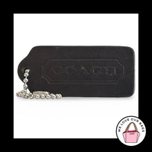 Load image into Gallery viewer, Limited Edition COACH LEGACY Hang Tag Mahogany Brown Leather Bag Charm Keychain
