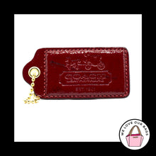 Load image into Gallery viewer, XL COACH LEATHERWARE 1941 ARCHIVE Red Leather Fob Bag Charm Keychain Hang Tag
