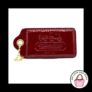 XL COACH LEATHERWARE 1941 ARCHIVE Red Leather Fob Bag Charm Keychain Hang Tag