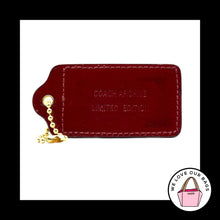 Load image into Gallery viewer, XL COACH LEATHERWARE 1941 ARCHIVE Red Leather Fob Bag Charm Keychain Hang Tag
