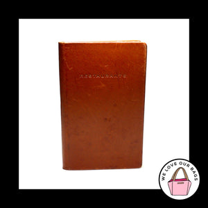 RARE VINTAGE COACH Made in Italy "Yelp" Restaurants Notebook British Tan Leather