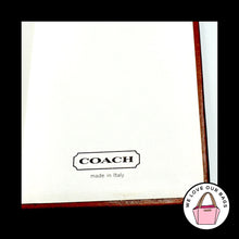 Load image into Gallery viewer, RARE VINTAGE COACH Made in Italy &quot;Yelp&quot; Restaurants Notebook British Tan Leather
