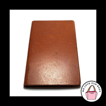 Load image into Gallery viewer, RARE VINTAGE COACH Made in Italy &quot;Yelp&quot; Restaurants Notebook British Tan Leather
