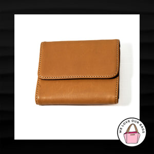 New COACH VINTAGE BLEECKER Camel Water Buffalo Leather French Purse Wallet 5897