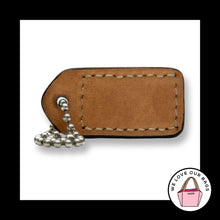 Load image into Gallery viewer, COACH Y2K VINTAGE Hang Tag Bag 1.5" Charm Keychain Fob Brown Patent Leather
