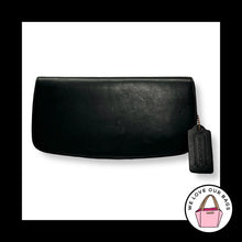 Load image into Gallery viewer, New Rare VINTAGE COACH WALLET Black Vachetta Leather Long Zip Around Clutch 7241
