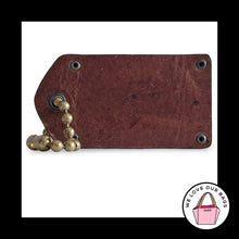 Load image into Gallery viewer, XL 65th Anniversary COACH THOMPSON LEGACY Hang Tag 3" Brown Leather Bag Charm
