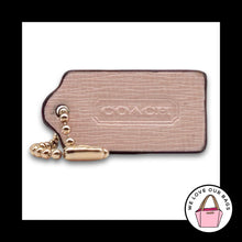 Load image into Gallery viewer, Limited Edition COACH LEGACY Hang Tag Bag Charm Keychain Fob Pink Leather 1.5"
