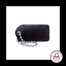 Load image into Gallery viewer, 1.5&quot; Small COACH White &amp; Mahogany LEATHER Nickel Fob Bag Charm Keychain Hang Tag
