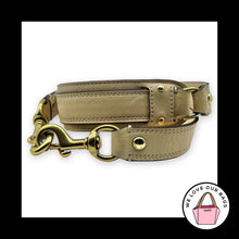 Load image into Gallery viewer, COACH BAG STRAP Beige Cream Leather Gold Brass Studs Replacement Purse Shoulder
