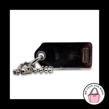 Load image into Gallery viewer, 1.25&quot; Small VINTAGE COACH Silver Nickel Metal Fob Bag Charm Keychain Hang Tag
