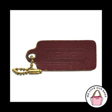 Load image into Gallery viewer, 2.25&quot; COACH VINTAGE LEATHERWARE Red Brass Fob Bag Charm Keychain Hang Tag

