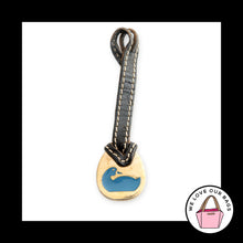Load image into Gallery viewer, VINTAGE Y2K DOONEY &amp; BOURKE Blue Duck Black Leather Fob Bag Charm Hang Tag
