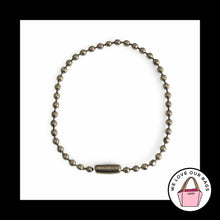Load image into Gallery viewer, COACH 6" BALL CHAIN Silver Nickel Bag Hang Tag Charm Fob Embossed 2.4mm Metal
