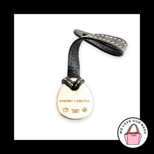Load image into Gallery viewer, VINTAGE Y2K DOONEY &amp; BOURKE Bag Charm Hang Tag Blue Duck Black Leather Fob

