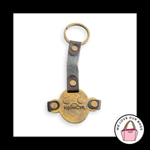 Load image into Gallery viewer, Rare KIPLING MONKEY FACE Brown Leather Brass Bag Charm Hang Tag Keychain Fob
