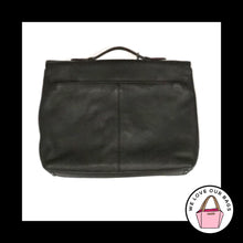 Load image into Gallery viewer, $495 COACH METROPOLITAN Black Leather Push Lock Briefcase Laptop Messenger Bag 78864
