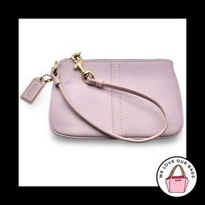 New Y2K VINTAGE COACH Soho Lilac Purple Lavender Leather Wristlet Wallet Clutch