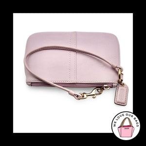 New Y2K VINTAGE COACH Soho Lilac Purple Lavender Leather Wristlet Wallet Clutch