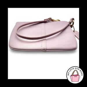 New Y2K VINTAGE COACH Soho Lilac Purple Lavender Leather Wristlet Wallet Clutch