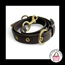 Load image into Gallery viewer, COACH BAG STRAP Mahogany Brown Leather Replacement Crossbody Shoulder Gold Brass
