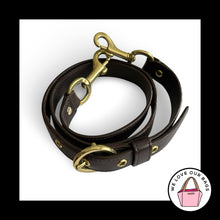 Load image into Gallery viewer, COACH BAG STRAP Mahogany Brown Leather Replacement Crossbody Shoulder Gold Brass
